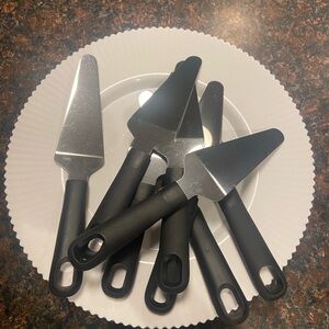 Lot 10/8 Pizza Serving Lot Platters Utensils Wedding Party